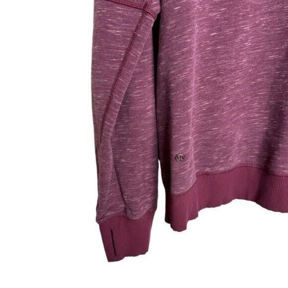 Lululemon Om & Roam Pullover Heathered Marled Rust Berry / Rust Berry Size 8 - Picture 7 of 9